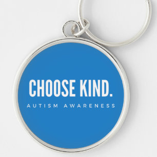 Autisme Bewustzijn Kies Kind Blue Modern Sleutelha Sleutelhanger