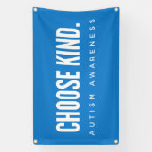 Autisme Bewustzijn Kies Kind Outdoor Banner Sign (Verticaal)