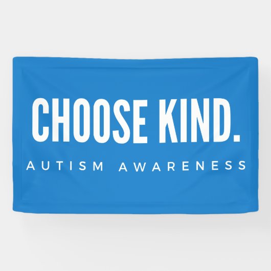 autisme bewustzijn kies soort moderne Banner Sign (Horizontaal)