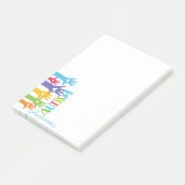 Autisme bewustzijn kinder liefdehanden post-it® notes (Schuin)