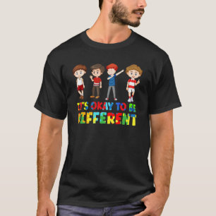 Autisme Bewustzijn Kinderen Het Is Oké Om Verschil T-shirt