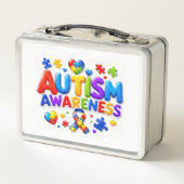 Autisme Bewustzijn Kinderen Lunch Kit (Achterkant)