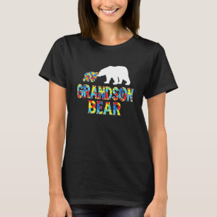 Autisme Bewustzijn Kleinkind Beer Puzzel Steun T-shirt