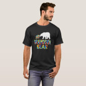 Autisme Bewustzijn Kleinzoon Beer Puzzel Steun T-shirt (Voorkant volledig)