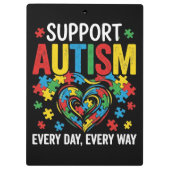 Autisme bewustzijn klembord (Achterkant)