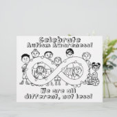 Autisme Bewustzijn Kleurplaat (Staand voorkant)