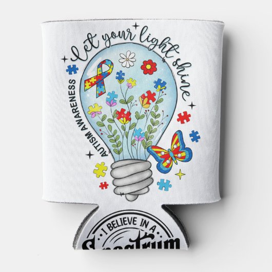 Autisme Bewustzijn Koelbox Blikjeskoeler (Voorkant)