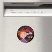 AUTISME BEWUSTZIJN LAPEL Red Hair Boy Bourgonde Magneet (Insitu (Vaatwasser))