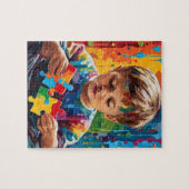 Autisme bewustzijn  legpuzzel (Horizontaal)