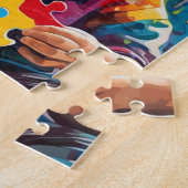 Autisme bewustzijn  legpuzzel (Zijkant)