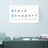 Autisme bewustzijn liefde steun Banner Grote Teken (Beurs)