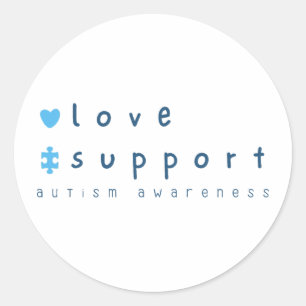 autisme bewustzijn liefde steun Stickers Labels