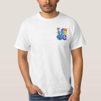 Autisme Bewustzijn Liefdesbrief Leuk Hart T-shirt