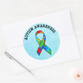 Autisme Bewustzijn Lint Puzzel Stickers (Envelop)