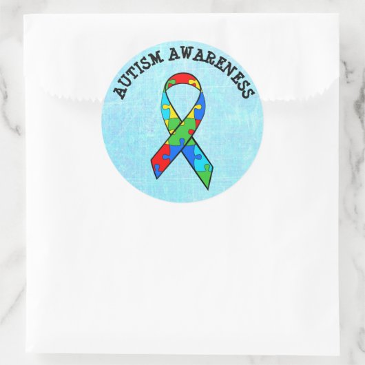 Autisme Bewustzijn Lint Puzzel Stickers (Tas)