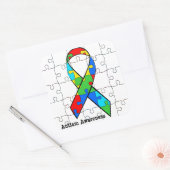 Autisme Bewustzijn Lint Puzzel Stukken Stickers (Envelop)