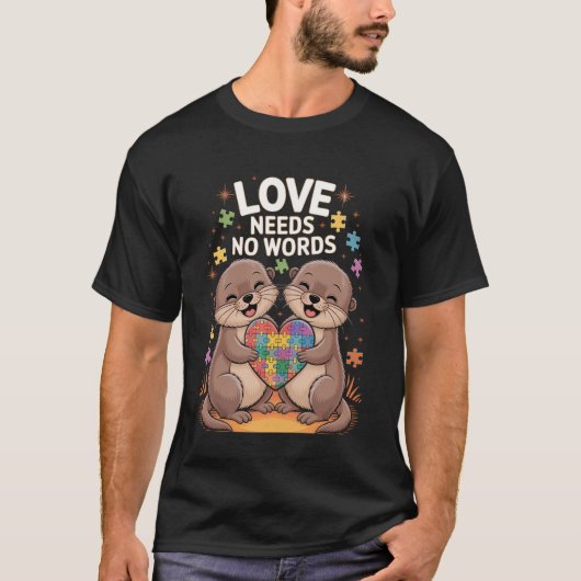 Autisme bewustzijn maand andere acceptatie neurodi t-shirt (Voorkant)