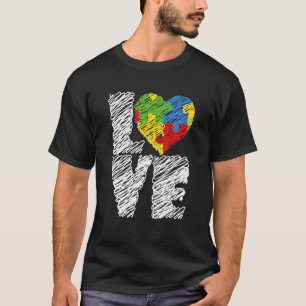 Autisme Bewustzijn Maand Autistisch Hart Acceptati T-shirt