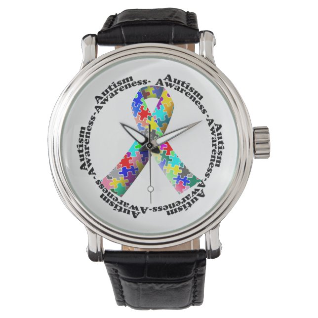 Autisme Bewustzijn Maand Horloge (Voorkant)