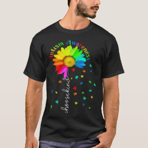 Autisme Bewustzijn Maand Kies Vriendelijk Zonneblo T-shirt