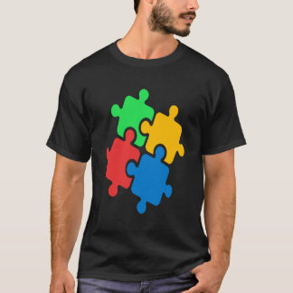 Autisme Bewustzijn Maand Puzzel Autistisch Trots N T-shirt