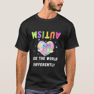Autisme Bewustzijn Maand Steun Anders Kijken Naar T-shirt