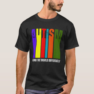 Autisme Bewustzijn Maand Steun Anders Zien T-shirt