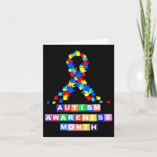 Autisme bewustzijn maand Sticker Kaart