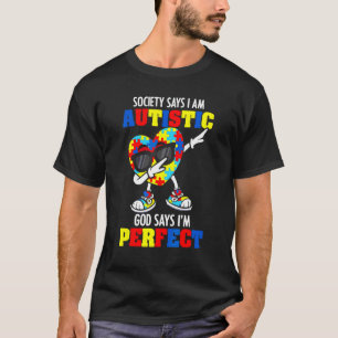 Autisme Bewustzijn Maand Symbool Puzzelstuk Autist T-shirt