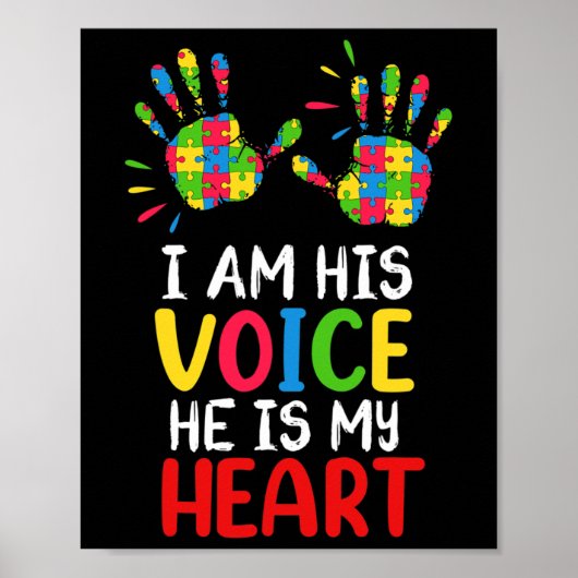 Autisme Bewustzijn Mam Pap Poster (Voorkant)