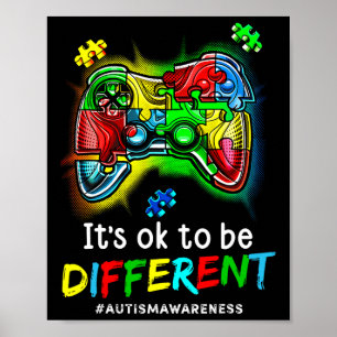 Autisme bewustzijn Mannen Kinderen Jongens Autisme Poster