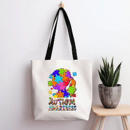 Autisme Bewustzijn Meisje Puzzel Tas