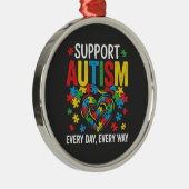 Autisme bewustzijn metalen ornament (Rechts)