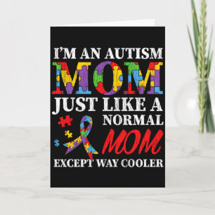 Autisme Bewustzijn Moeder Autistische Zoon Dochter Kaart