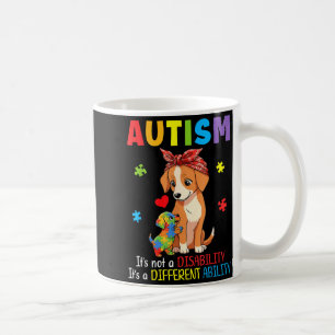 Autisme Bewustzijn Moeder Hond Verschillende Vaard Koffiemok