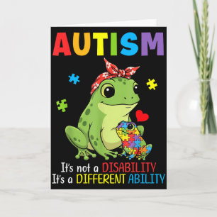 Autisme Bewustzijn Moeder Kikker Verschillende Vaa Kaart