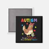 Autisme Bewustzijn Moeder Kip Verschillende Vaardi Magneet (Voorkant / Achterkant)