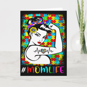 Autisme Bewustzijn Moeder Leven Warrior Autistisch Kaart