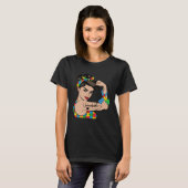 Autisme Bewustzijn Moeder Moeder Onbreekbaar Sterk T-shirt (Voorkant volledig)