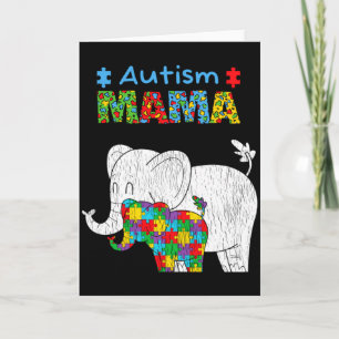 Autisme Bewustzijn Moeder Trots Autistische Dochte Kaart
