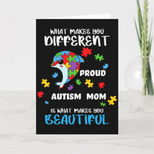 Autisme Bewustzijn Moeder Trots Moeder Autistische Kaart