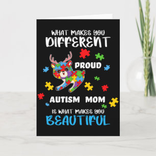 Autisme Bewustzijn Moeder Trotse Moeder Autistisch Kaart