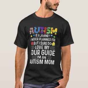 Autisme Bewustzijn Moeders Reis Maand Steun Puzzel T-shirt