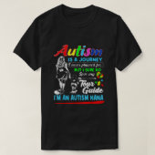 Autisme-bewustzijn Nana Autism is een reis T-shirt (Design voorkant)