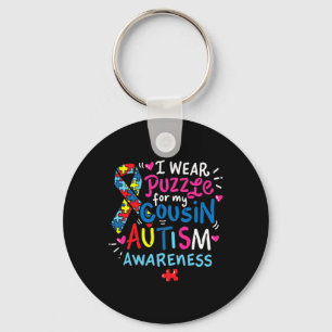Autisme Bewustzijn Neef Gift T-shirt Sleutelhanger