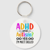 Autisme Bewustzijn Neurodivergent ADHD Sleutelhanger (Voorkant)