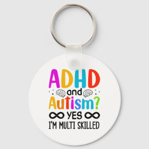 Autisme Bewustzijn Neurodivergent ADHD Sleutelhanger