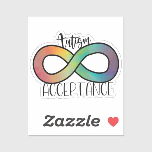 Autisme Bewustzijn Neurodiversiteit Acceptatie Sym Sticker (Vel)