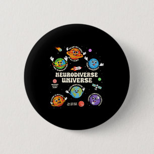 Autisme bewustzijn Neurodiversiteit Asd Sped Leraa Ronde Button 5,7 Cm