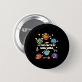 Autisme bewustzijn Neurodiversiteit Asd Sped Leraa Ronde Button 5,7 Cm (Voorkant /achterkant)